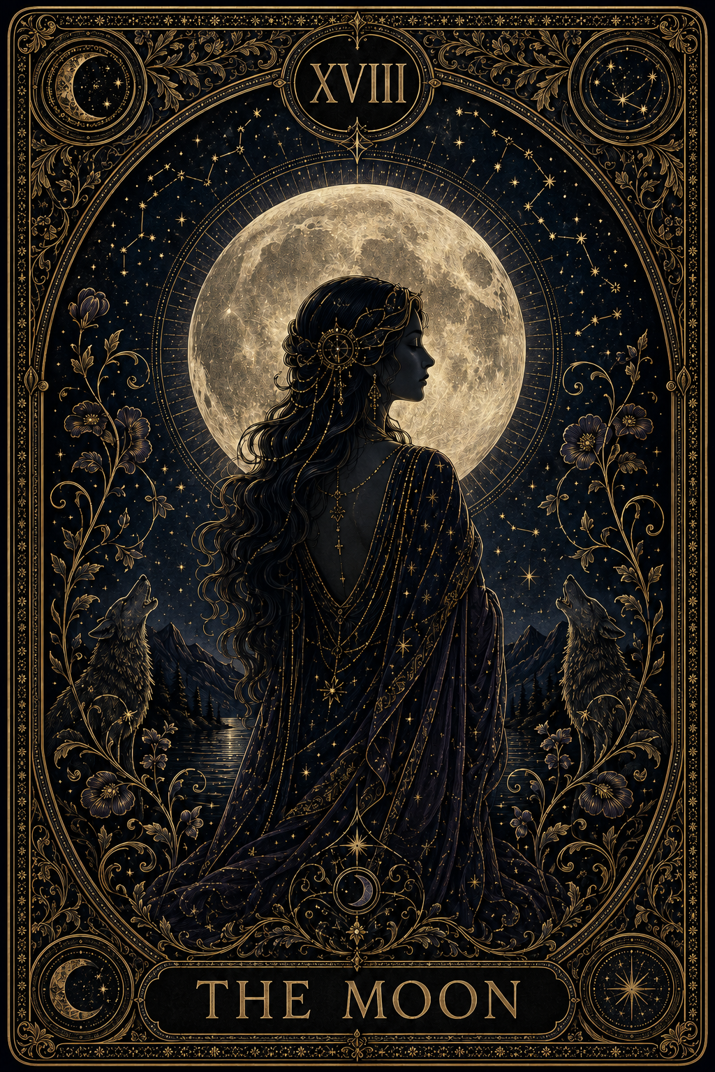 The Moon tarot card
